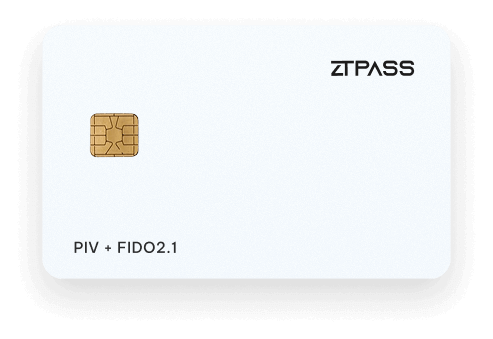 Buy PIV & FIDO2 Smart Cards for Passwordless Authentication | ZTPass