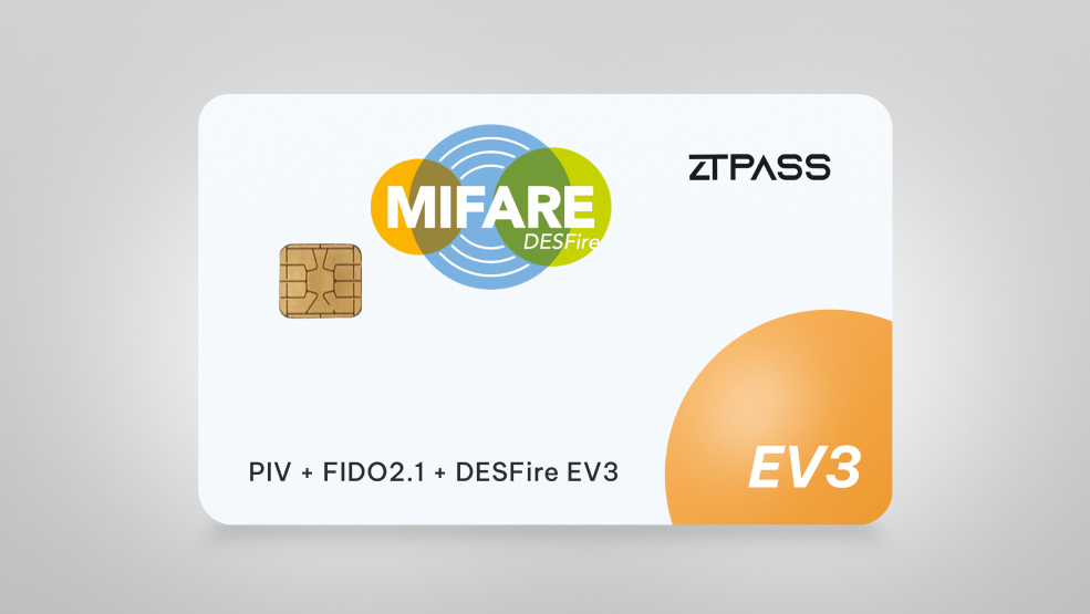 ZTPass SmartAuth Pro | PIV, FIDO2.1 & DESFire EV3 Card