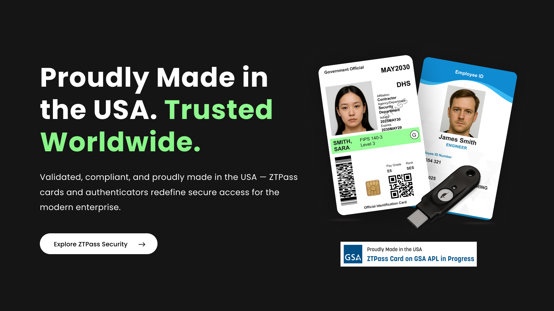 Banner Showing Proudly made in USA